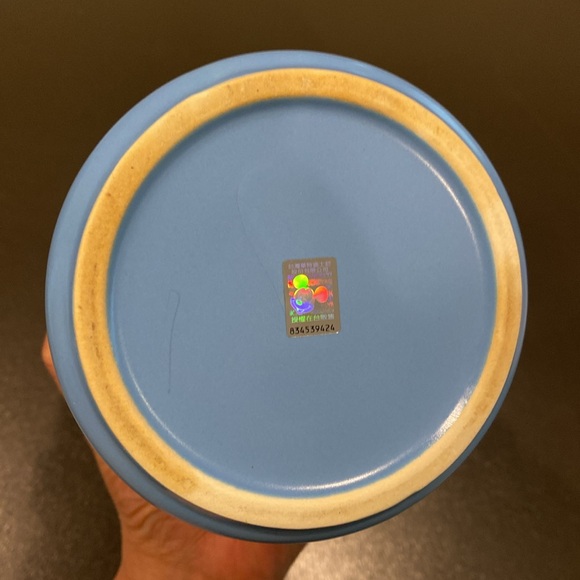 DONATED ❌Mickey Mouse and Minni Mouse Blue Ceramic Cookie Jar - Picture 7 of 9